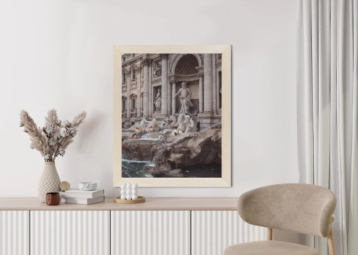 Plakat Fontanna W Rione Trevi Rzym