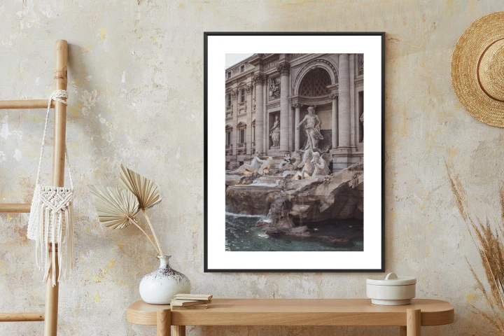 Plakat Fontanna W Rione Trevi Rzym