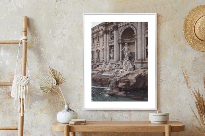 Plakat Fontanna W Rione Trevi Rzym