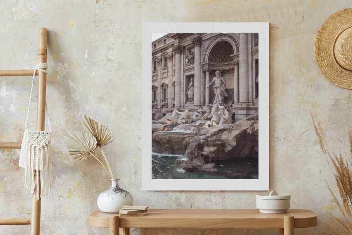 Plakat Fontanna W Rione Trevi Rzym