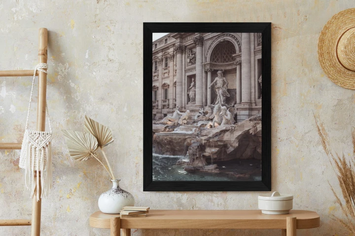 Plakat Fontanna W Rione Trevi Rzym