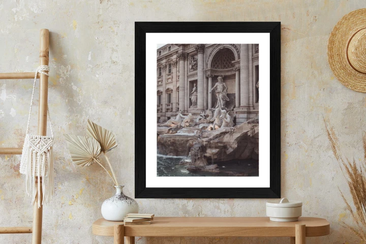 Plakat Fontanna W Rione Trevi Rzym