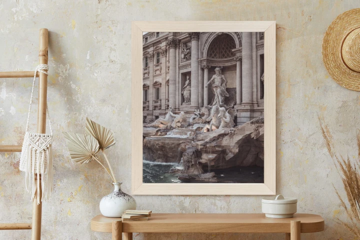 Plakat Fontanna W Rione Trevi Rzym