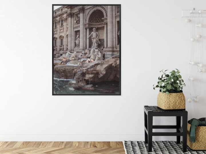 Plakat Fontanna W Rione Trevi Rzym