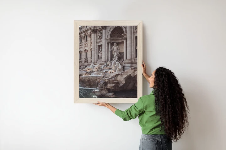 Plakat Fontanna W Rione Trevi Rzym