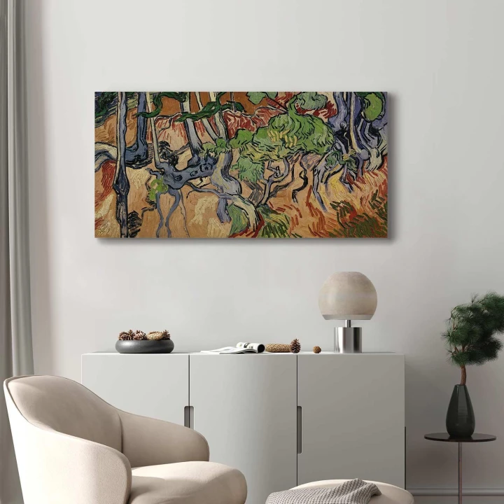 Obraz - Vincent Van Gogh – Korzenie drzew