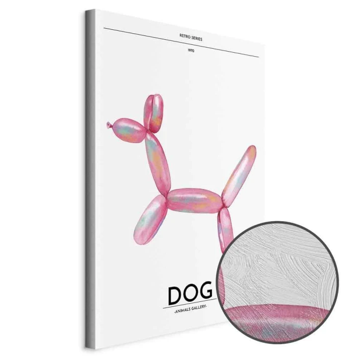 Obraz - Holo-Dog - Kolorowy pies w stylu retro