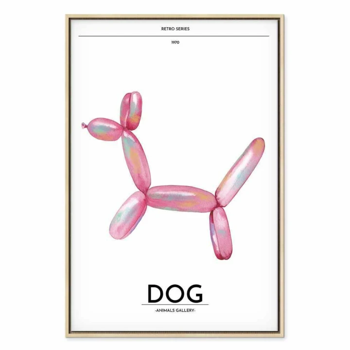 Obraz - Holo-Dog - Kolorowy pies w stylu retro
