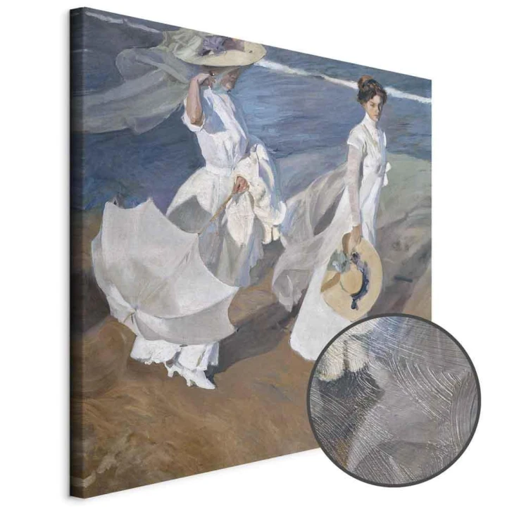 Obraz - Joaquín Sorolla y Bastida – Spacer wzdłuż brzegu morza