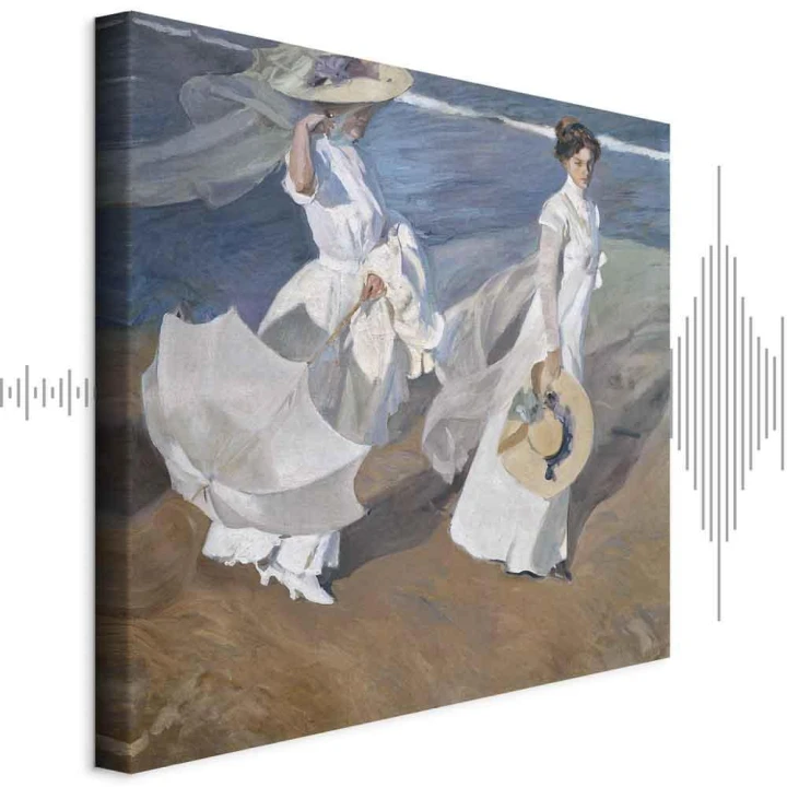 Obraz - Joaquín Sorolla y Bastida – Spacer wzdłuż brzegu morza