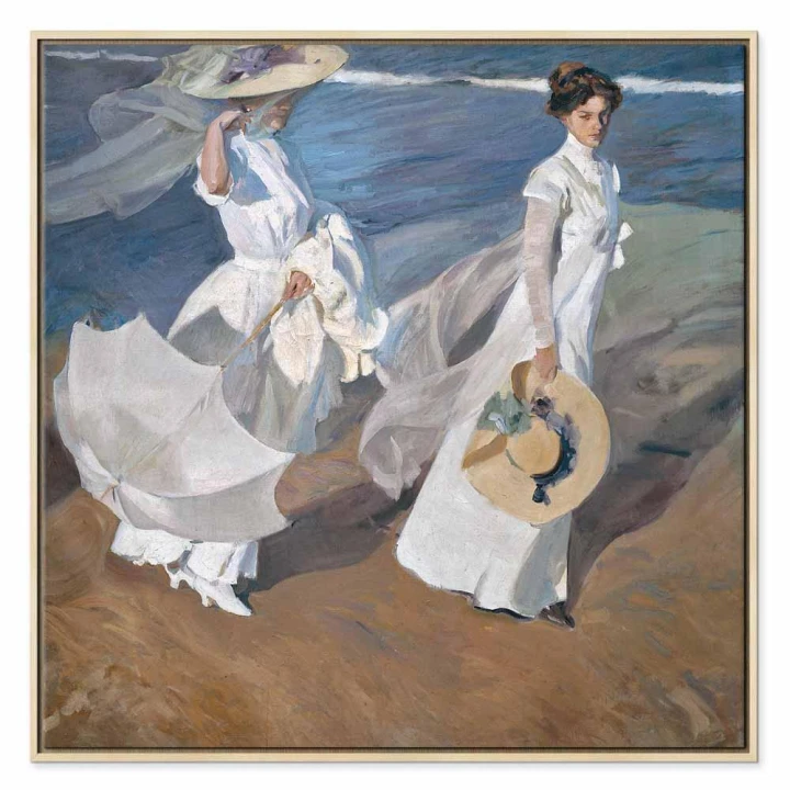 Obraz - Joaquín Sorolla y Bastida – Spacer wzdłuż brzegu morza