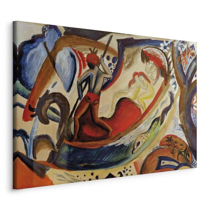 Obraz - August Macke – Nagie dziewczyny na barce