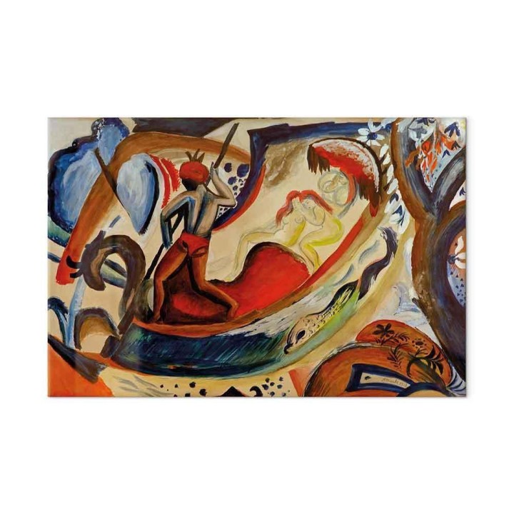 Obraz - August Macke – Nagie dziewczyny na barce