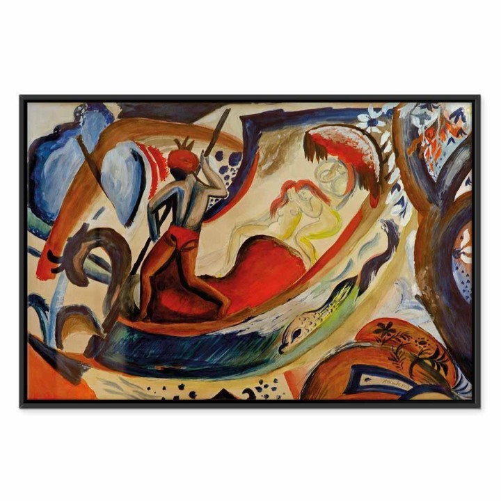 Obraz - August Macke – Nagie dziewczyny na barce