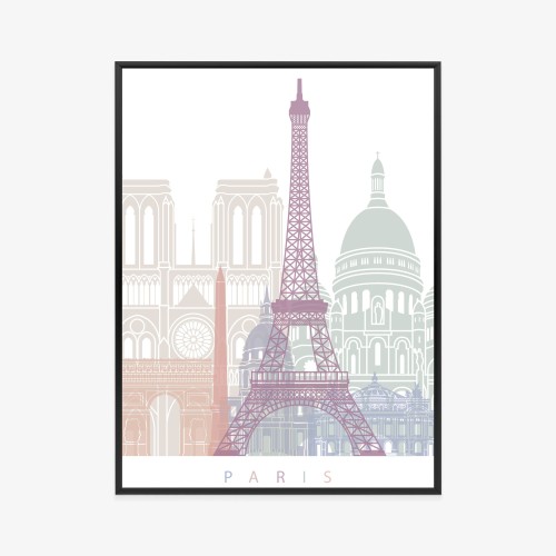 Plakat Paryż - Grafika Pastelowa