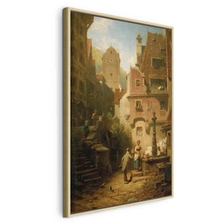 Obraz - Carl Spitzweg – Życzliwy prezentujący kwiaty