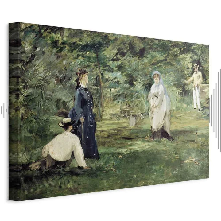 Obraz - Edouard Manet – Gra w krokieta w Paryżu