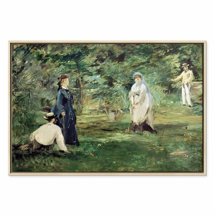 Obraz - Edouard Manet – Gra w krokieta w Paryżu