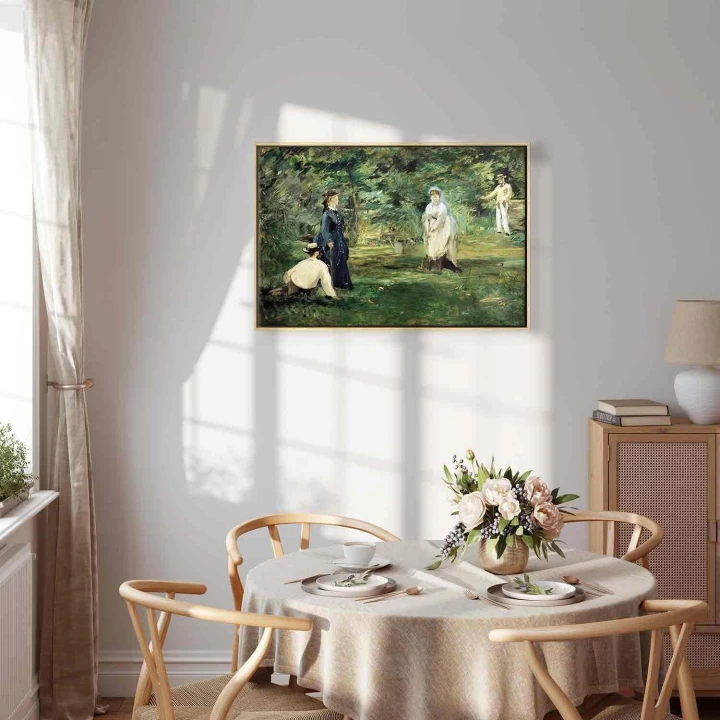 Obraz - Edouard Manet – Gra w krokieta w Paryżu