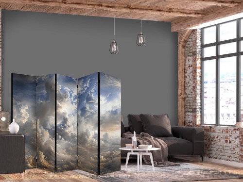 Parawan - Złote refleksy na obłokach chmur zapowiadających zmierzch