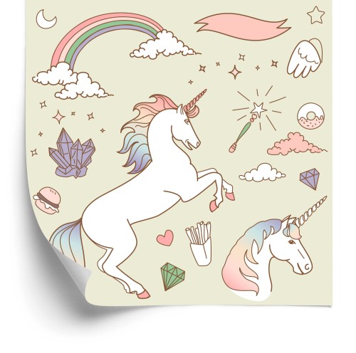 Tapeta Dla Dzieci – Magiczne Jednorożce