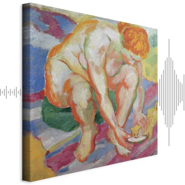 Obraz - Franz Marc – Akt z kotem