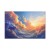 Obraz - Zachód słońca nad chmurnym morzem: cudowna symfonia barw
