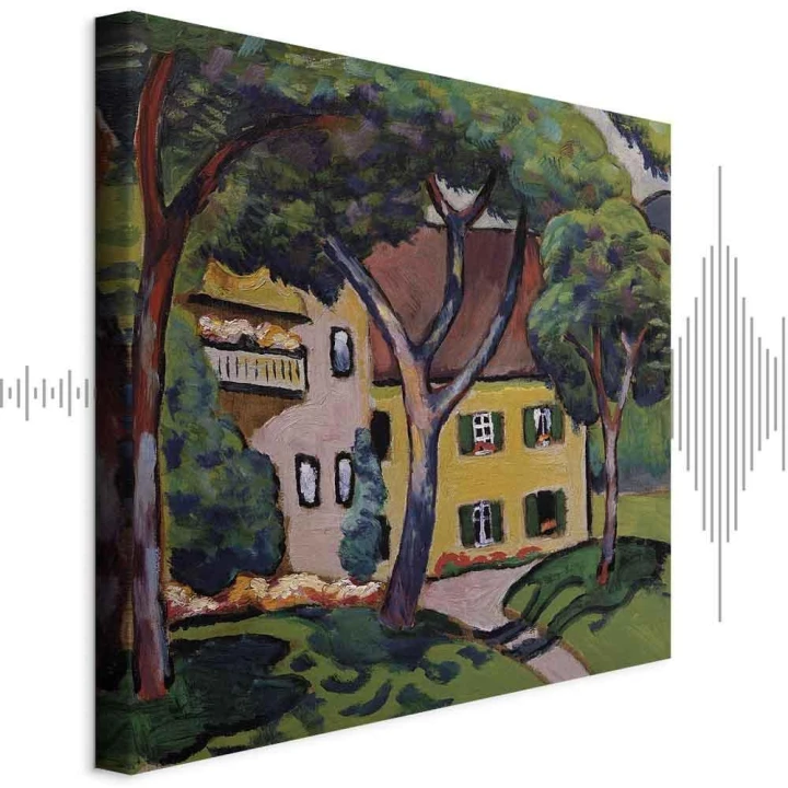 Obraz - August Macke – Staudacherhaus in Tegernsee