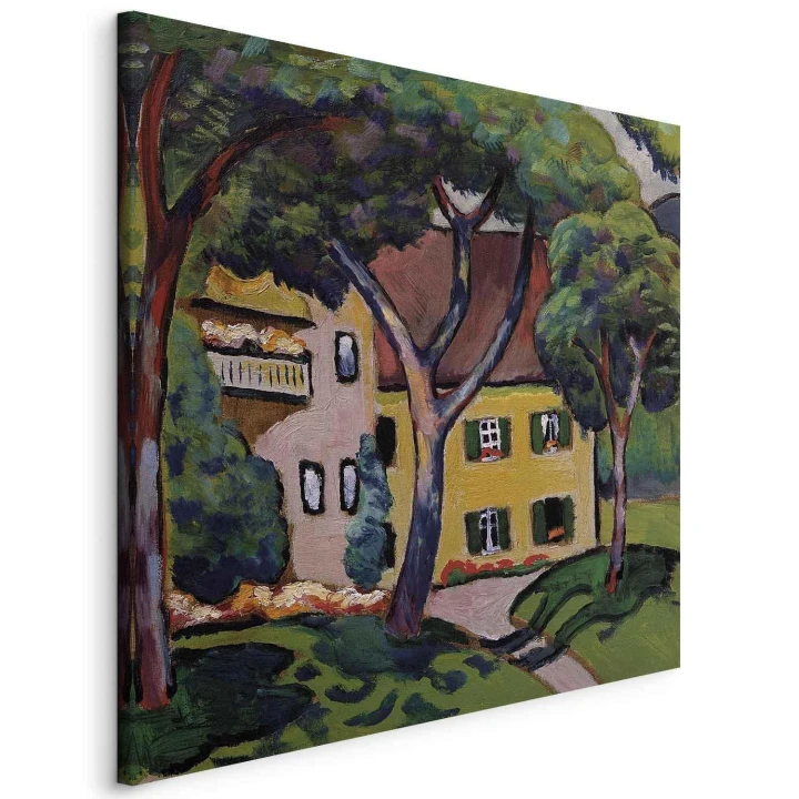 Obraz - August Macke – Staudacherhaus in Tegernsee