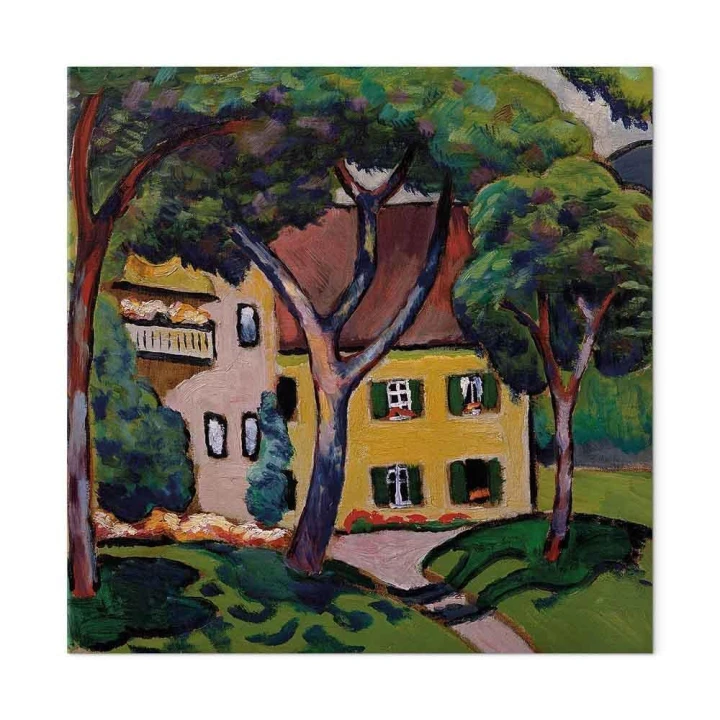Obraz - August Macke – Staudacherhaus in Tegernsee