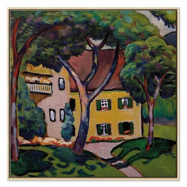 Obraz - August Macke – Staudacherhaus in Tegernsee