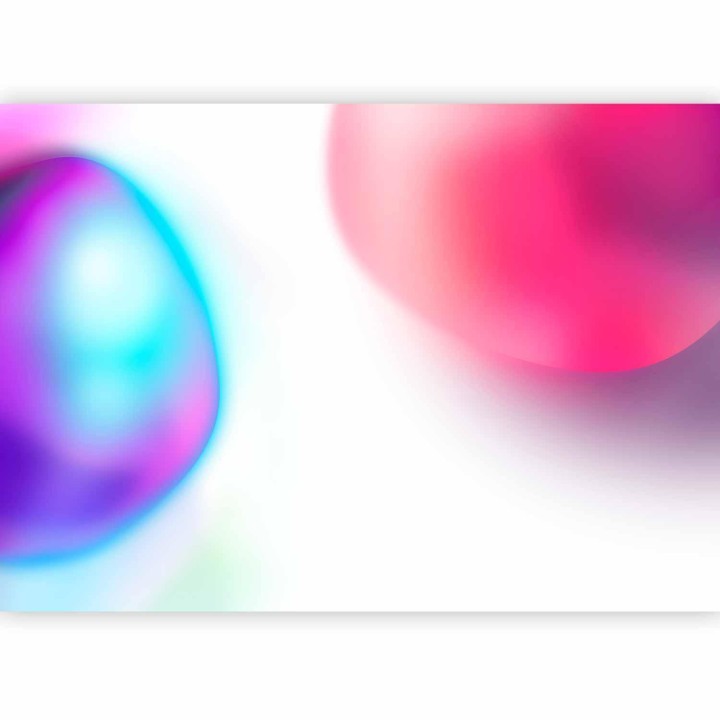 Fototapeta - Abstrakcja - kolorowe szkiełka - fioletowo niebieskie i różowe