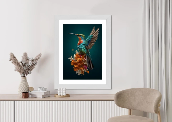 Plakat Koliber Z Rozłożonymi Skrzydłami