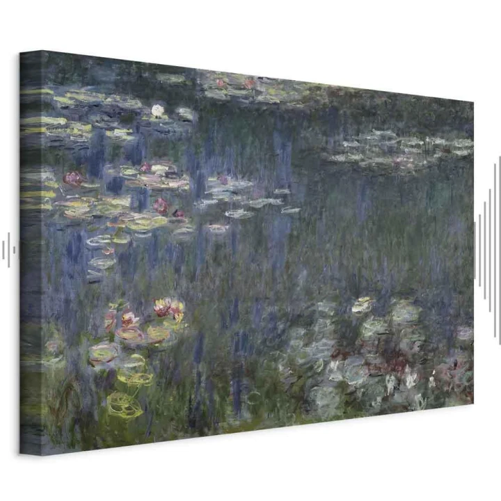 Obraz - Claude Monet – Nenufary (lilie wodne): zielone refleksy