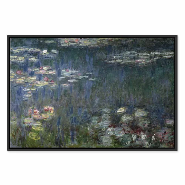 Obraz - Claude Monet – Nenufary (lilie wodne): zielone refleksy