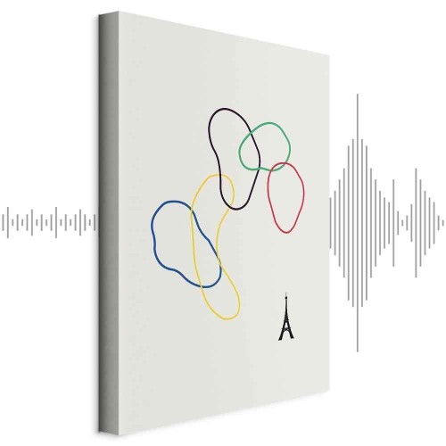 Obraz - Kolorowe koła- grafika cyfrowa - minimalizm
