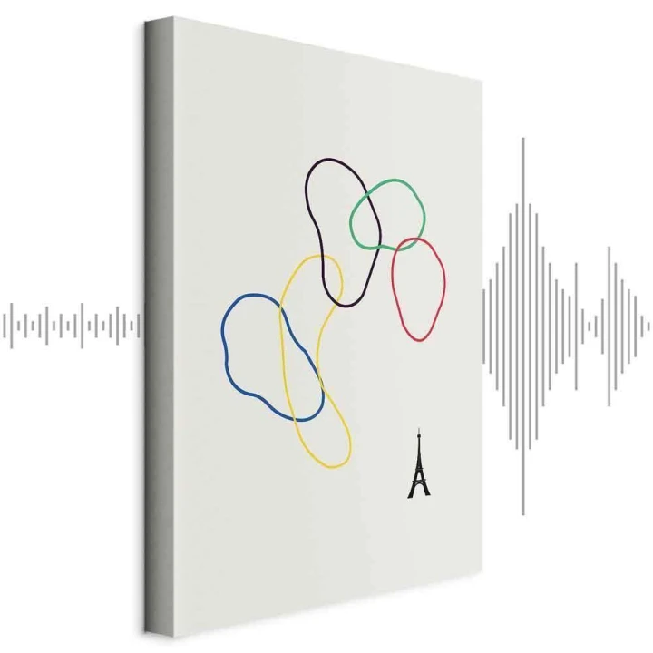 Obraz - Kolorowe koła- grafika cyfrowa - minimalizm