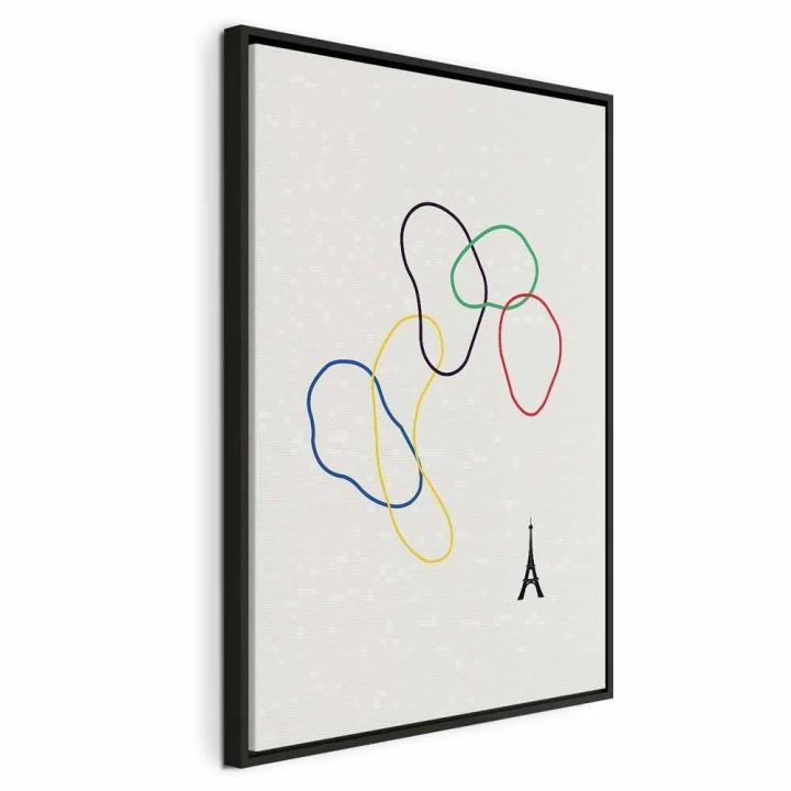Obraz - Kolorowe koła- grafika cyfrowa - minimalizm