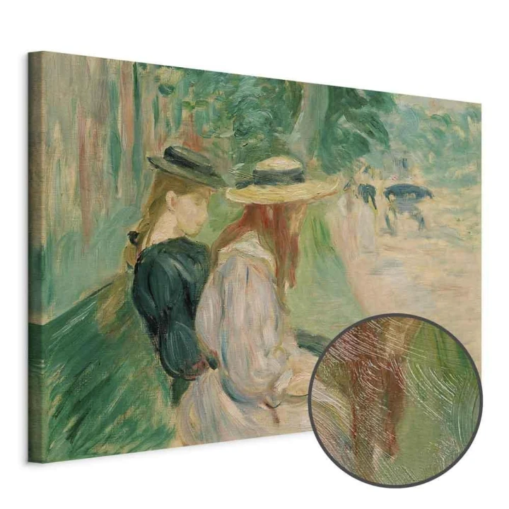 Obraz - Berthe Morisot – Na ławce w Lasku Bulońskim