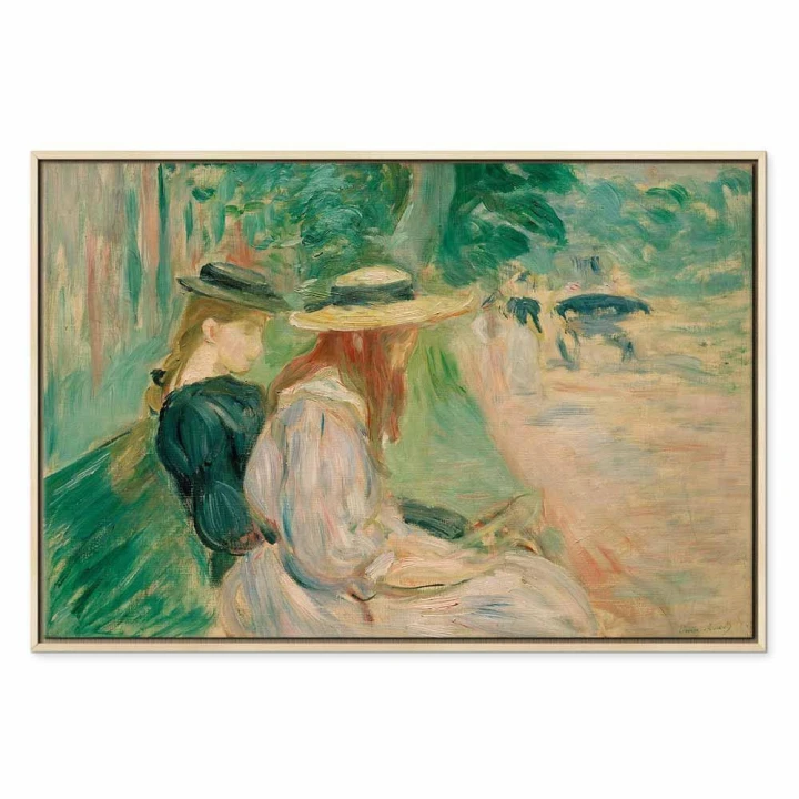 Obraz - Berthe Morisot – Na ławce w Lasku Bulońskim