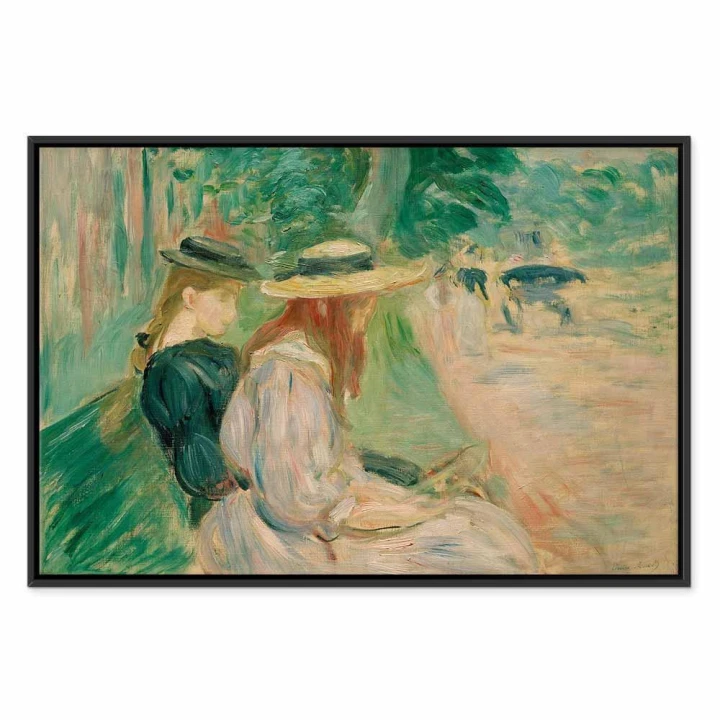 Obraz - Berthe Morisot – Na ławce w Lasku Bulońskim