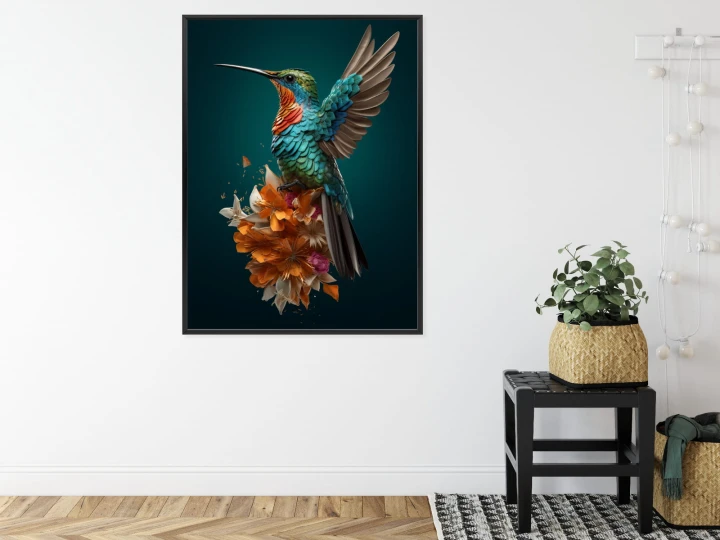 Plakat Koliber Z Rozłożonymi Skrzydłami