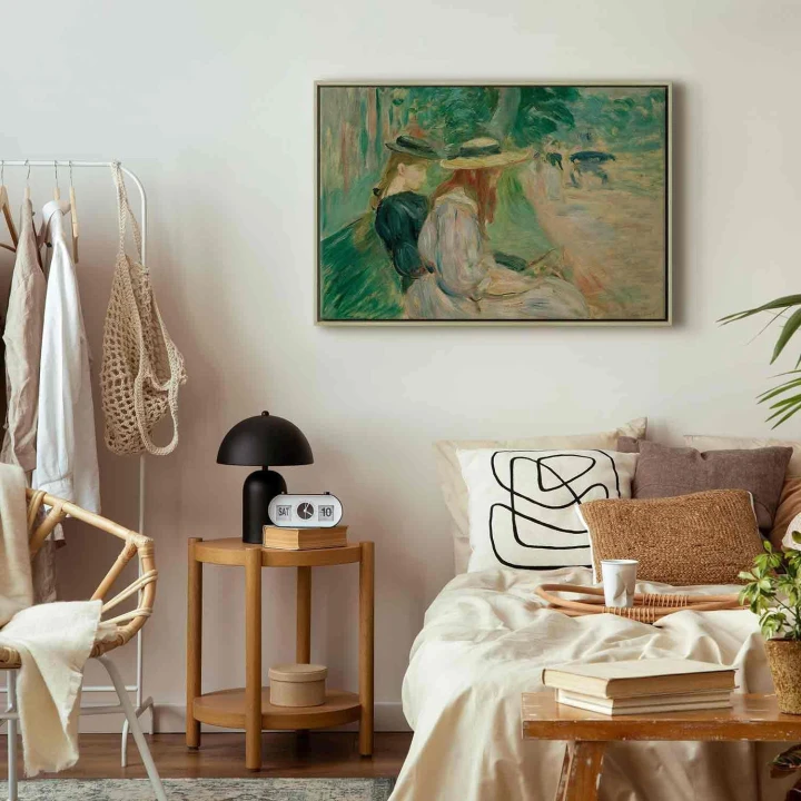 Obraz - Berthe Morisot – Na ławce w Lasku Bulońskim