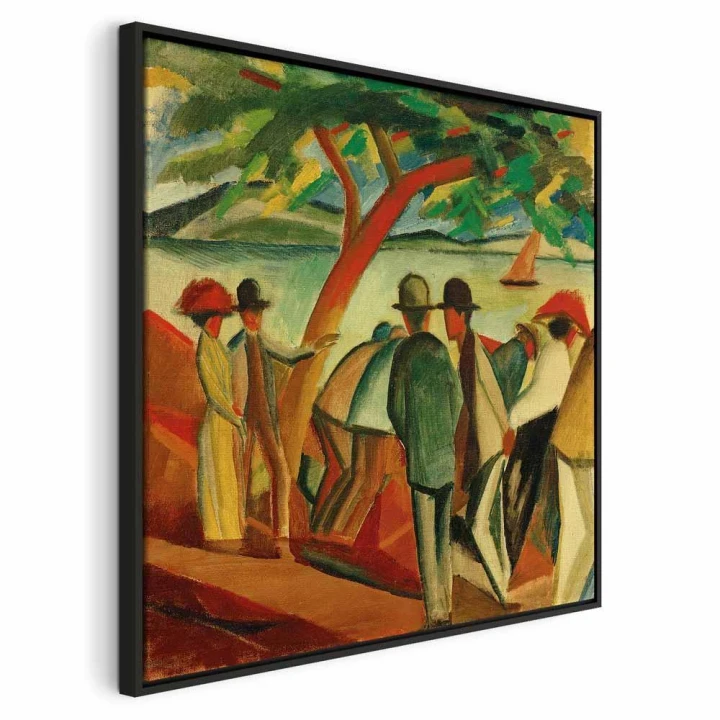 Obraz - August Macke – Spacerowicze nad jeziorem