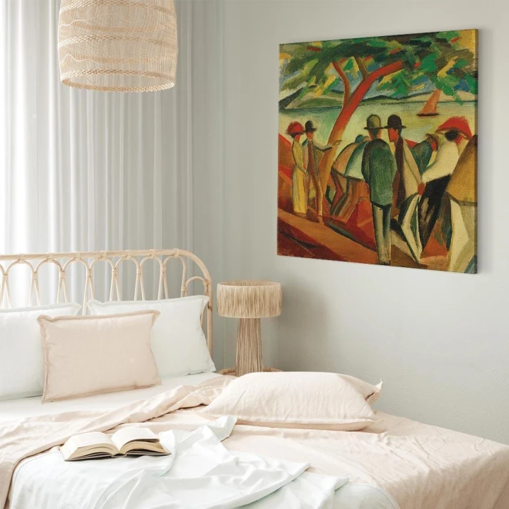 Obraz - August Macke – Spacerowicze nad jeziorem