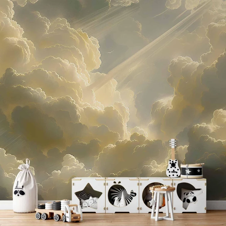 Fototapeta - Zachwycająca gra kolorów na tle chmur