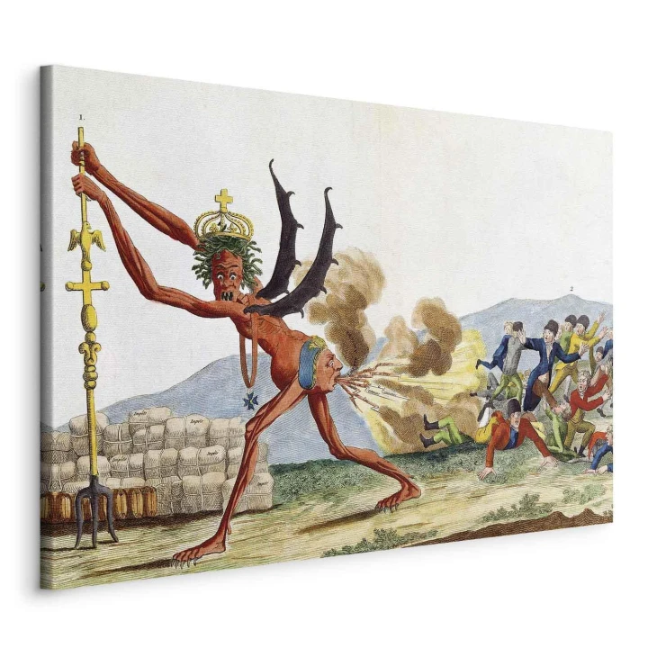Obraz - Jacques-Louis David – Karykatura rządu angielskiego