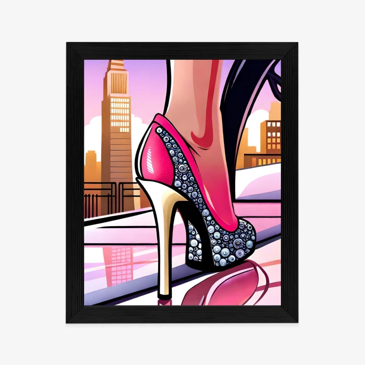 Plakat Brylantowe Szpilki Na Ulicach Nowego Jorku