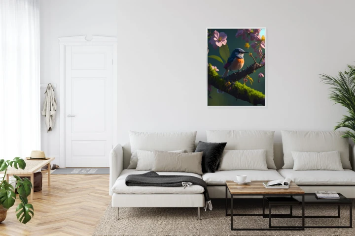 Plakat Gałązka Z Ptaszkiem
