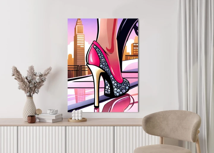 Plakat Brylantowe Szpilki Na Ulicach Nowego Jorku